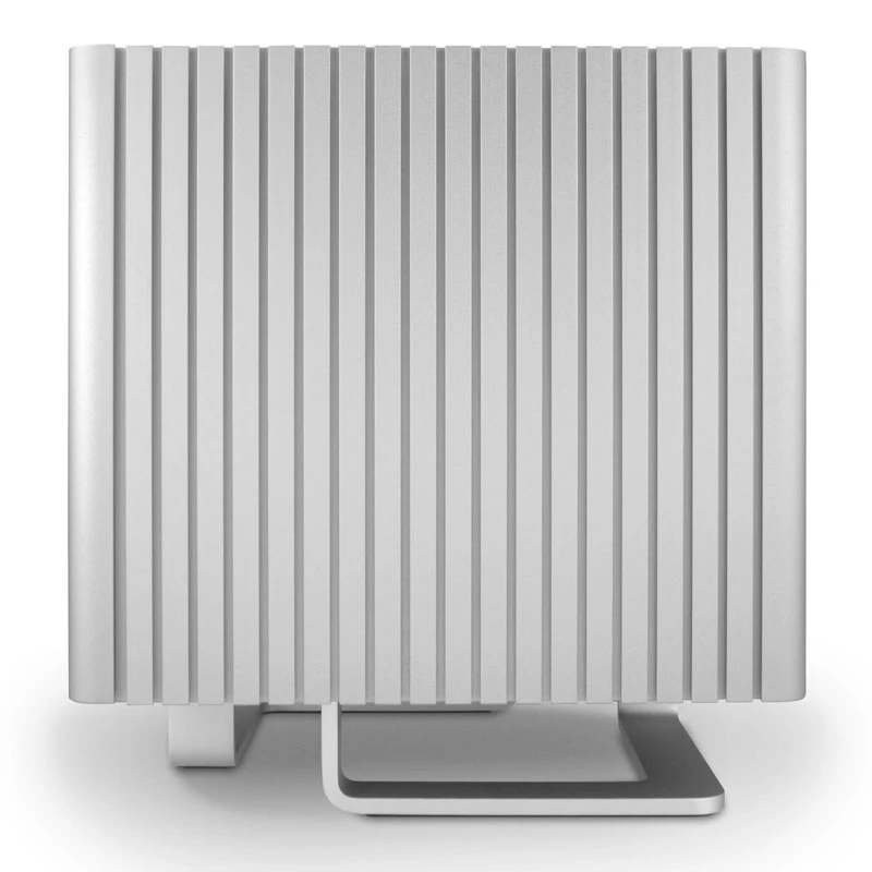 Streacom DB4 beventilis kubo korpusas + Nano 120 W maitinimo šaltinis - sidabrinė