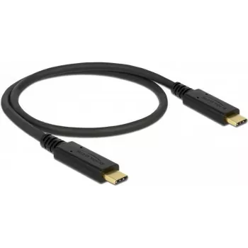 USB laidas DeLOCK 83043 USB 2.0 0,5 m USB C juodas