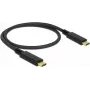 USB laidas DeLOCK 83043 USB 2.0 0,5 m USB C juodas