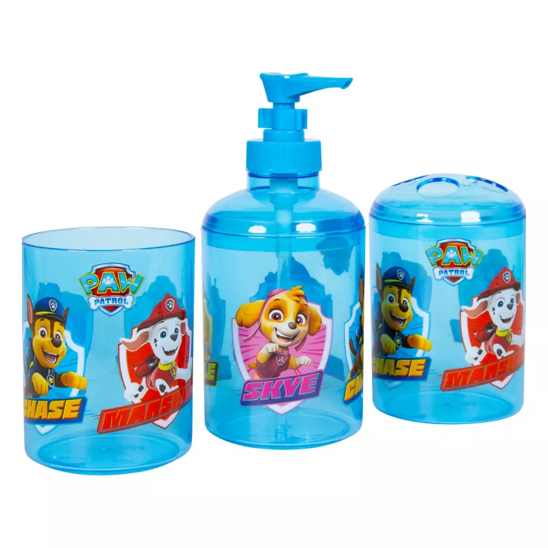 Vonios reikmenų rinkinys Paw Patrol 3780 vaikams — muilo dozatorius ir vonios reikmenys