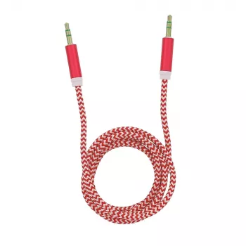Garso kabelis Tellur TLL311091 — 3,5 mm lizdas, 1 m, raudonas