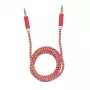 Garso kabelis Tellur TLL311091 — 3,5 mm lizdas, 1 m, raudonas