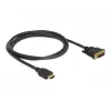 Vaizdo kabelio adapteris DeLOCK 85653 1,5 m HDMI A tipo DVI juoda