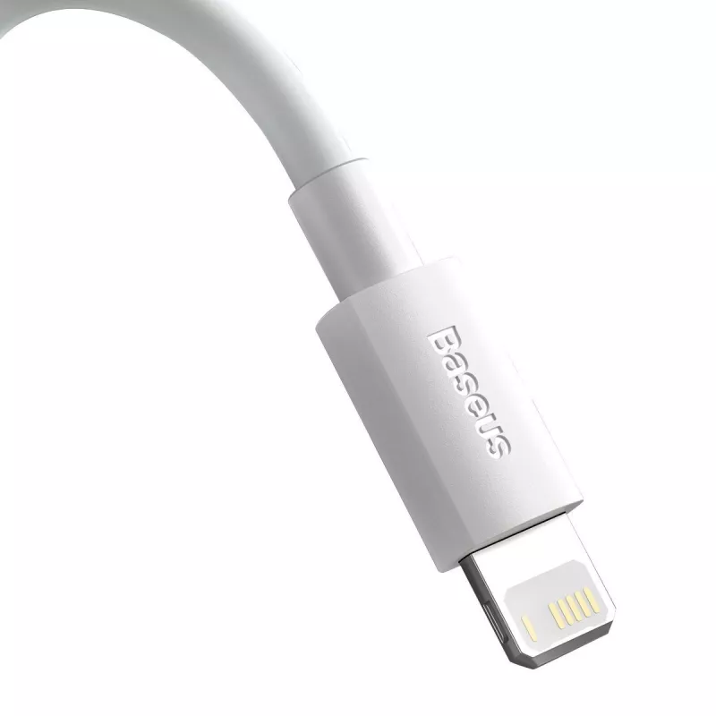 „Baseus TZCALZJ-02“ mobiliojo telefono laidas baltas 1,5 m USB A Lightning