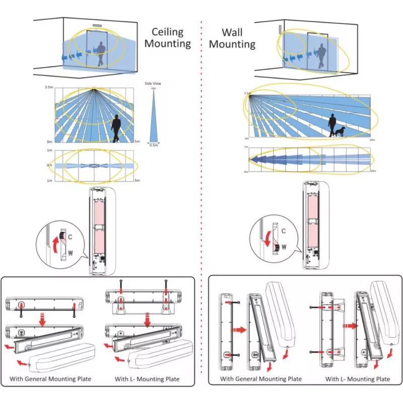 HIKVISION DS-PDC10DM-EG2-WE Ax Pro belaidis magnetinis detektorius (DS-PDC10DM-EG2-WE)