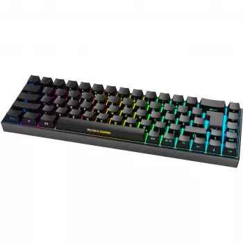 Deltaco GAM-100-DE - 65% - USB + Bluetooth - mechaninis jungiklis - QWERTZ - RGB-LED - juoda