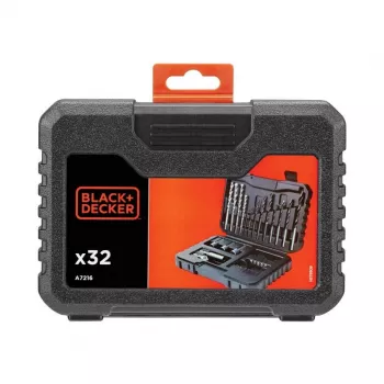 BLACK & DECKER | 32 dalių gręžimo ir atsukimo rinkinys | A7216-XJ