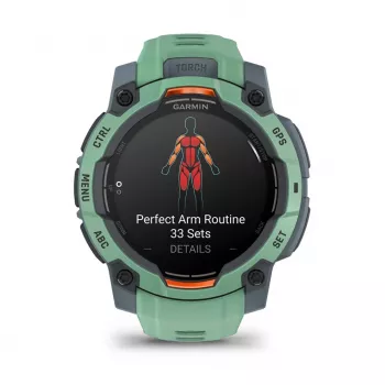 Garmin Instinct 3 AMOLED 3,05 cm (1,2) 45 mm Skaitmeninis 390 x 390 pikselių Jutiklinis ekranas Žalias GPS (palydovinis)