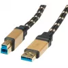 USB 3.0 kabelis ROLINE GOLD Type A M - B M 3.0 m