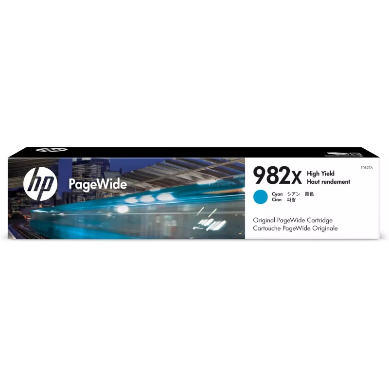 HP 982X didelės talpos cian originalus PageWide kasetė, cian, 1 vnt., 16000 puslapių