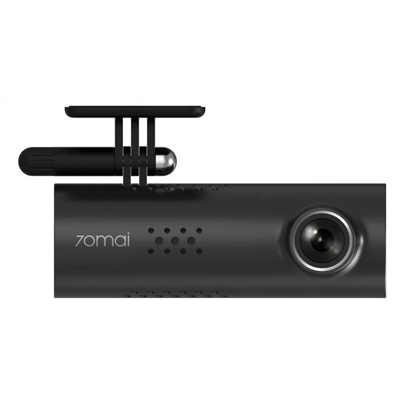 Dashcam 70mai M200 automobilinė kamera, 1080p Full HD 1920×1080, H.265, 60 fps, 300 mAh baterija, Wi‑Fi, microSD iki 128 GB, diafragma f/1.8, juoda
