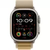 Band Apple 49mm Tan Alpine Loop Small Natural Titanium Finish
