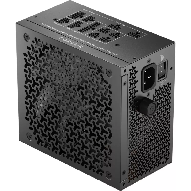 Maitinimo blokas CORSAIR RMx Shift Series RM850x 850W ATX 24-pin, 80 PLUS Gold, juodas, 140mm ventiliatorius