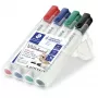Marker Staedtler Lumocolor 351 WP4 Bullet tip Juoda Blue Green Red