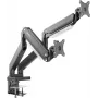 SpeaKa Professional SP-MM-830 2 krypčių monitoriaus stalinis laikiklis 43,2 cm (17) - 88,9 cm (35) Integruota prijungimo stotelė, dujinės spyruoklės technologija, pakreipiamas, pasukamas (SP-10506484)
