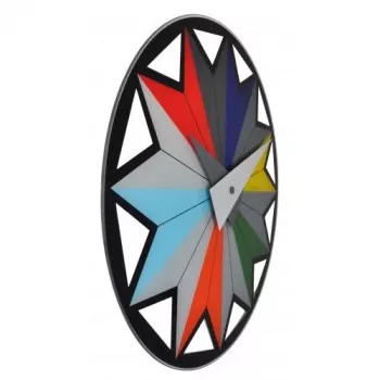 NeXtime klok 8163 Circus, Ø43 cm, Sieninis, Juoda / Įvairiaspalvė