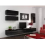 Cama TV stovas VIGO 140 30/140/40 juodas/juodas blizgus