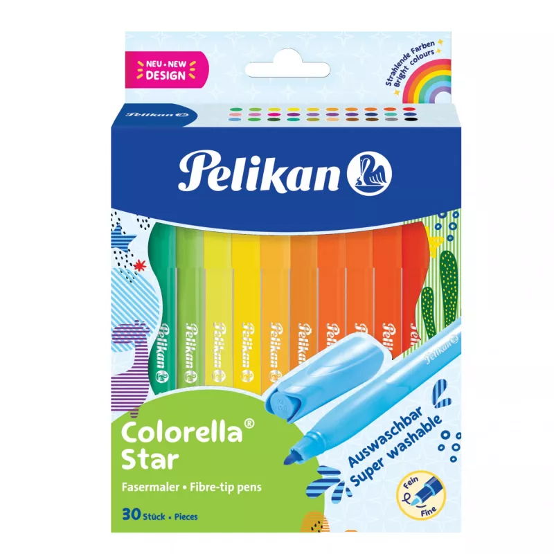Pelikan 822336 - 30 spalvų - mišrios spalvos - Apvalus antgalis - 0,6 mm - mišrios spalvos - Rašalas vandens pagrindu (822336)
