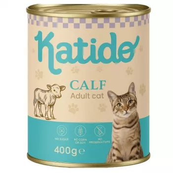 KATIDO Veršiena - šlapias kačių maistas - 400g
