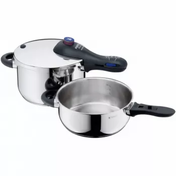 Puodų rinkinys WMF Perfect Plus su 4,5 l ir 3,0 l puodais, nerūdijantis plienas, modelis 0794459990