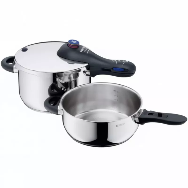 Puodų rinkinys WMF Perfect Plus su 4,5 l ir 3,0 l puodais, nerūdijantis plienas, modelis 0794459990