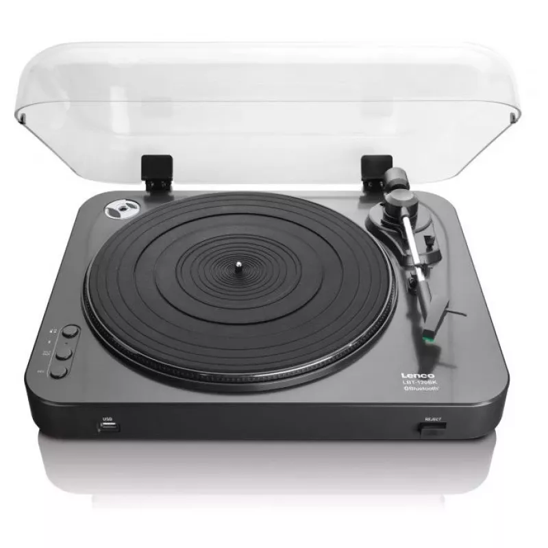 Belt-drive audio turntable Lenco LBT-120BK Juoda Semi Automatic