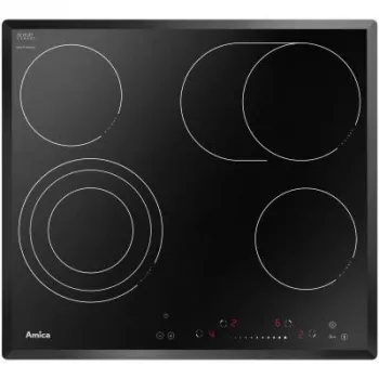 Keraminė kaitlentė Amica Pc 6411FTS užraktas nuo vaikų laikmatis