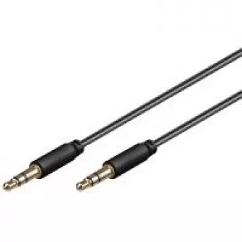 Wentronic Goobay 3,5 mm jungties kabelis, 0,5 m - 3,5 mm kištukas (3 kontaktų, stereofoninis) > 3,5 mm kištukas (3 kontaktų, stereofoninis) (69116)
