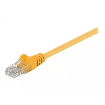 Wentronic Goobay CAT 5e komutacinis kabelis, U/UTP, geltonas, 15 m - CCA vario mišinys (68351)