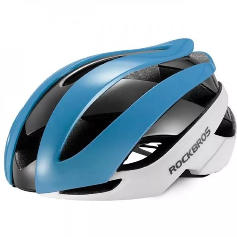ROCKBROS reguliuojamas dviračio šalmas M 55-58 cm mėlynai baltas