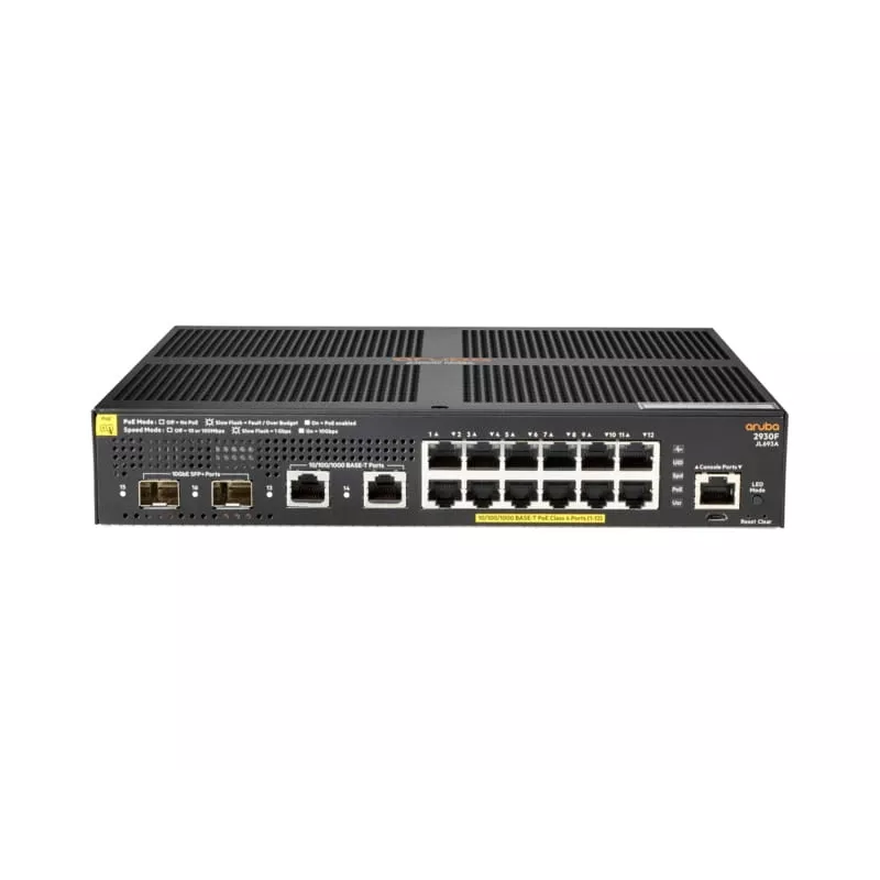Valdomas komutatorius Aruba 2930F 12G PoE+ 2G/2SFP+