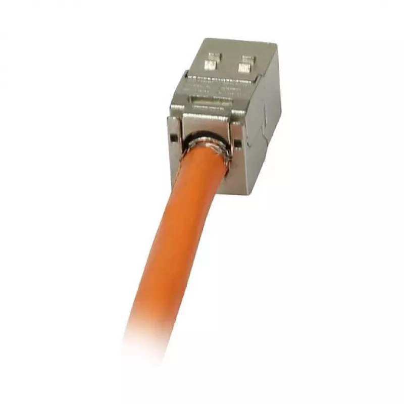 Synergy 21 Keystone Module TP Socket RJ45 CAT6A 500MHz Trumpas su kabelio spaustuku - Kabelis - Skaitmeniniai / Duomenys