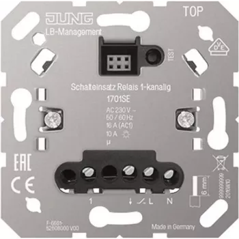 Jung 1701SE šviesos jungiklis, plastikinis korpusas, 230 V, 50–60 Hz