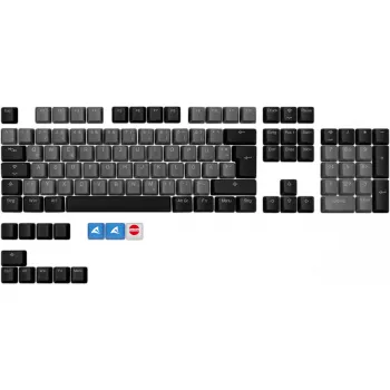SKILLER SAC20, Tastenkappe schwarz, 115 Stück, ISO-Layout (DE)