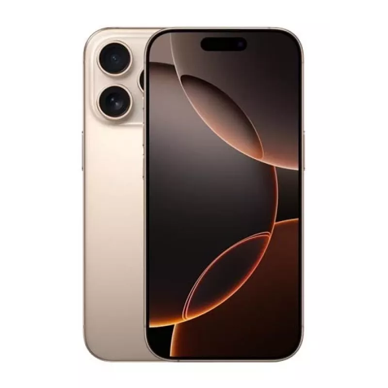 Išmanusis telefonas Apple iPhone 16 Pro 6,3 colio 512GB, A18 Pro, 48MP, Dual SIM, IP68, Smėlio spalvos