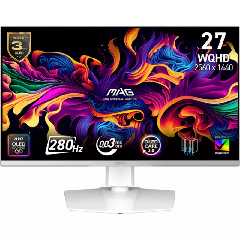 Monitor MSI MAG 272QPWDE X28 26.5 col. QHD QD-OLED žaidimų monitorius