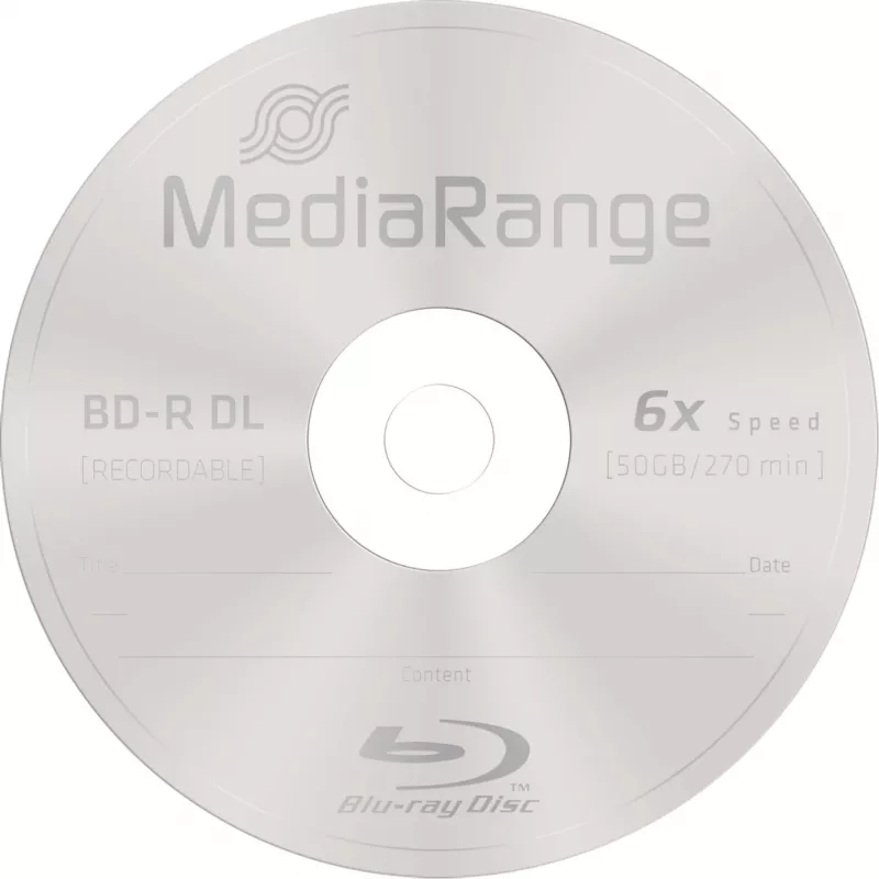 BD-R DL MediaRange MR508 50 GB 25 vnt.