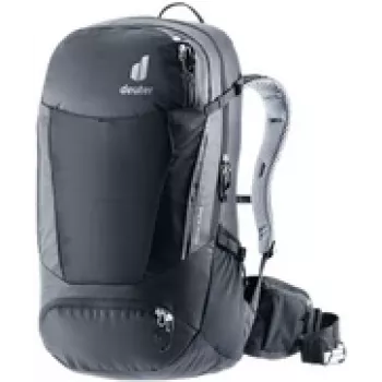 Kuprinė DEUTER Trans Alpine 32 EL — 32 l, ergonomiška važiavimo/darbo kuprinė, juoda