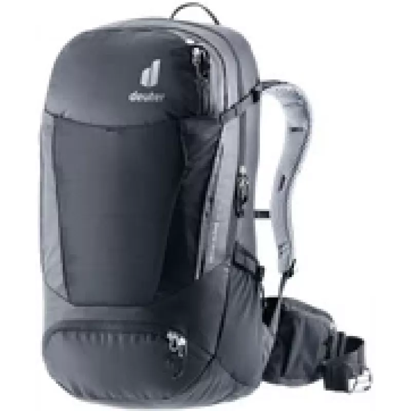 Kuprinė DEUTER Trans Alpine 32 EL — 32 l, ergonomiška važiavimo/darbo kuprinė, juoda