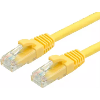 VALUE - Patch-kabelis - RJ-45 (M) to RJ-45 (M) - 1.5 m - UTP - CAT 6a - Moulded - Geltona, RAL 1004 (21.99.1482)