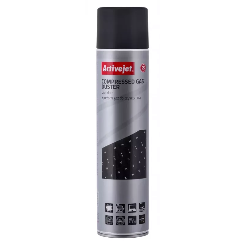 Activejet AOC-201 Suslėgtasis oras (600 ml) Oro valymo purškalas, lengvai valo sunkiai pasiekiamas vietas