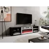 RTV spintelė POLO 180x33x39 juodas + židinys baltas
