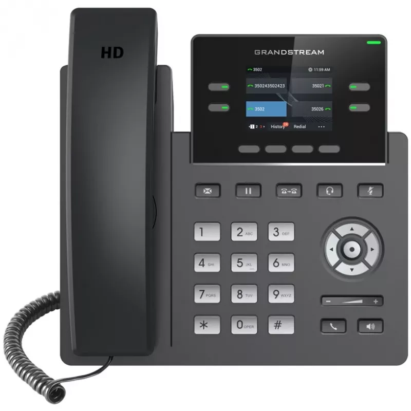 IP telefonas Grandstream Networks GRP2612W juodas