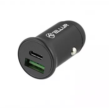 Automobilinis įkroviklis Tellur PD60W QC30W T-MLX43921 — 60W PD ir 30W QC greitasis įkrovimas transporto priemonėse