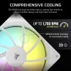 Ventiliatorius Corsair RS140 ARGB 14 cm baltas 330-1700 RPM