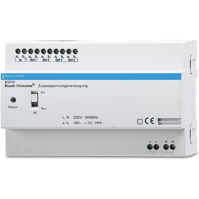 BUSCH JAEGER 83310 - Gegensprechanlage - vidinis - 230 V - 50/60 Hz - 28 V - balta
