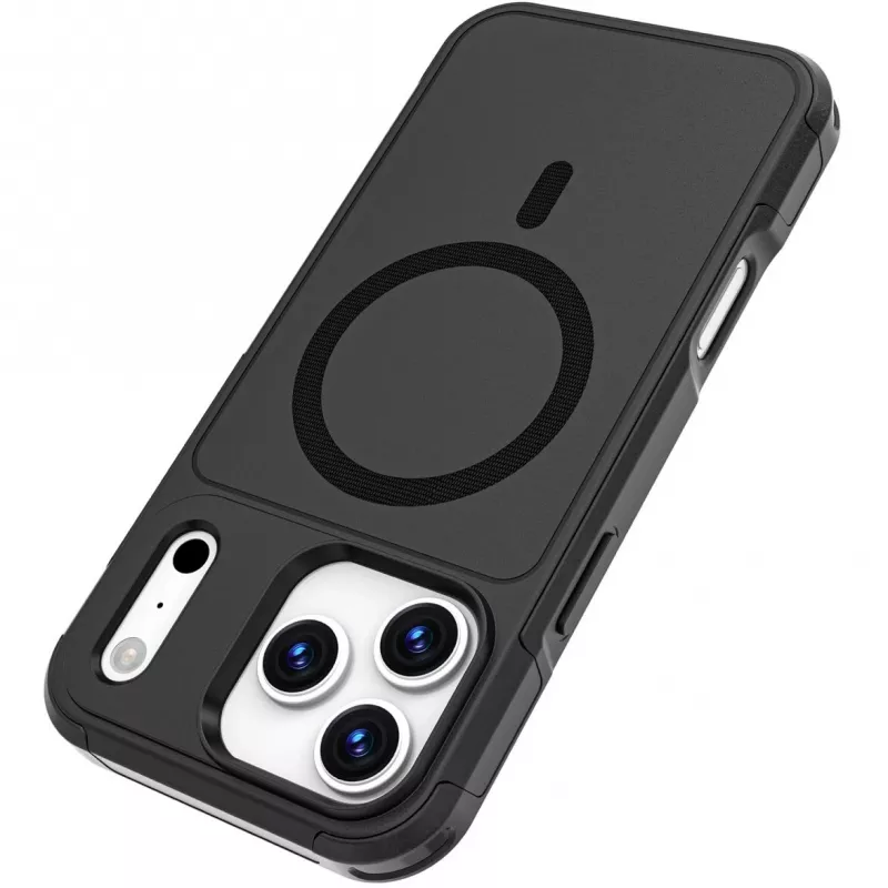 Kraštinis dėklas 4smarts Defend iPhone 17 Pro Max Juodas 17,5 cm