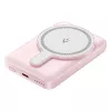 Išorinė baterija Vention FHSP0 5000 mAh su belaidžiu įkrovimu, USB-C, 3 A išėjimu, rožinė