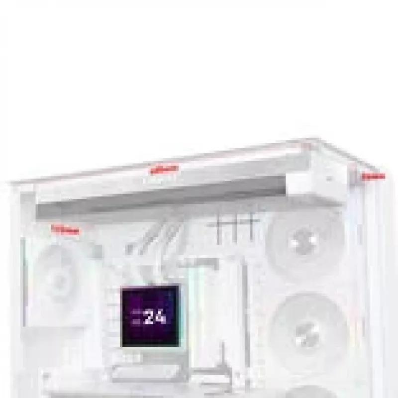 Skysčiu aušinamas procesoriaus aušinimo komplektas lian li HydroShift II LCD-S 360N 360 mm, be ventiliatorių, su RGB LCD ekranu