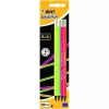 BIC pieštukai EVOLUTION FLUO ERASER BL4 EU, rinkinys 4 vnt. 449046